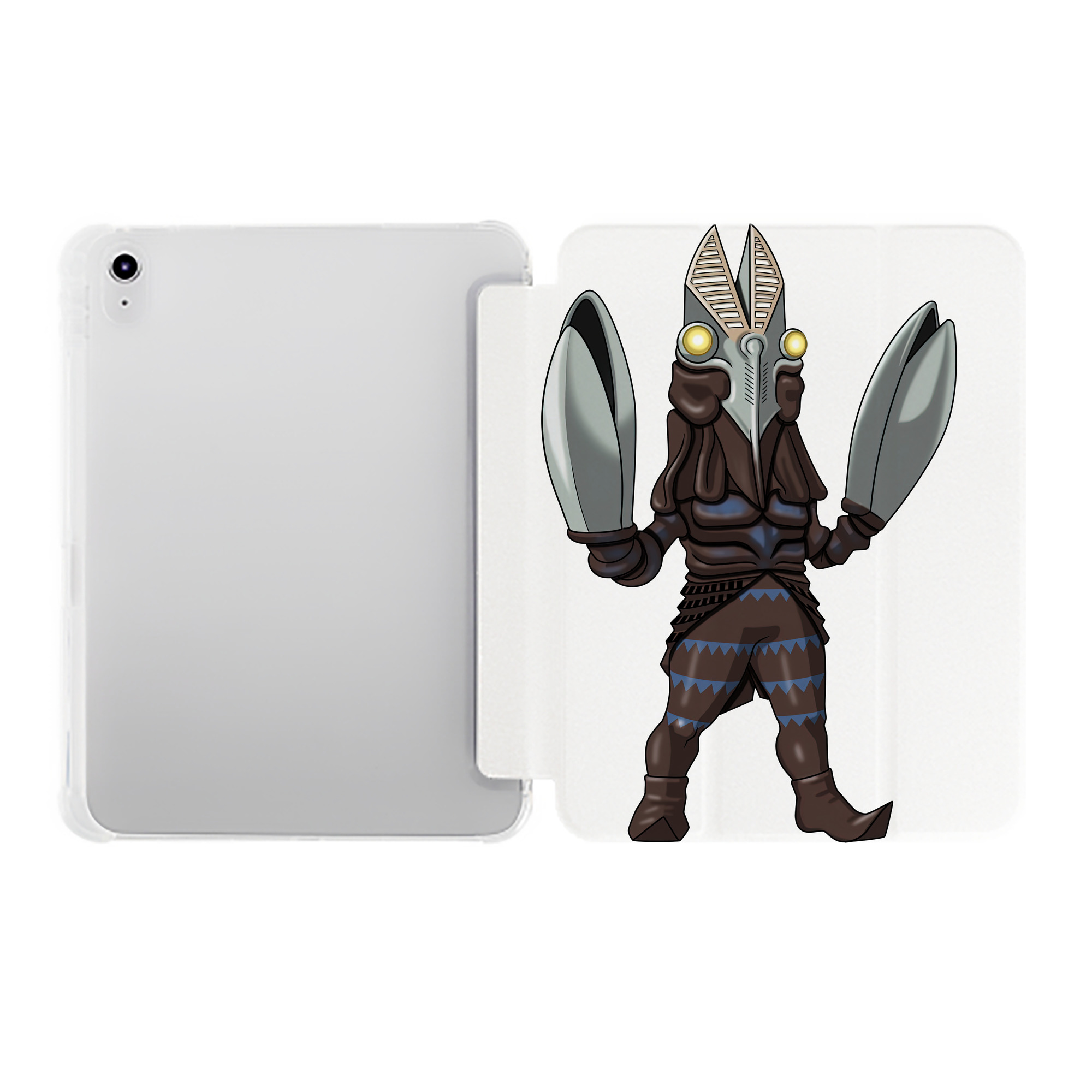 （画像用） ウルトラマン Ultraman IPad ケース ペン収納付き 三つ折りスタンド PUレザー×シリコン 対応機種9.5/10.5/10.9インチ
